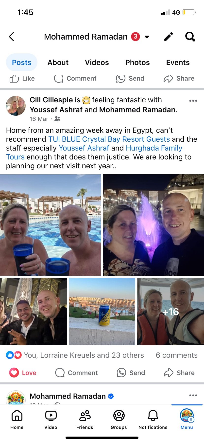 Real UK family review of Hurghada Family Tours on Facebook — 23 of 82 reviews