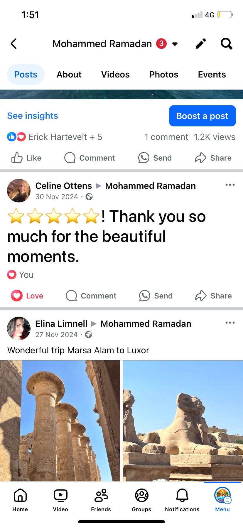 Real UK family review of Hurghada Family Tours on Facebook — 49 of 82 reviews