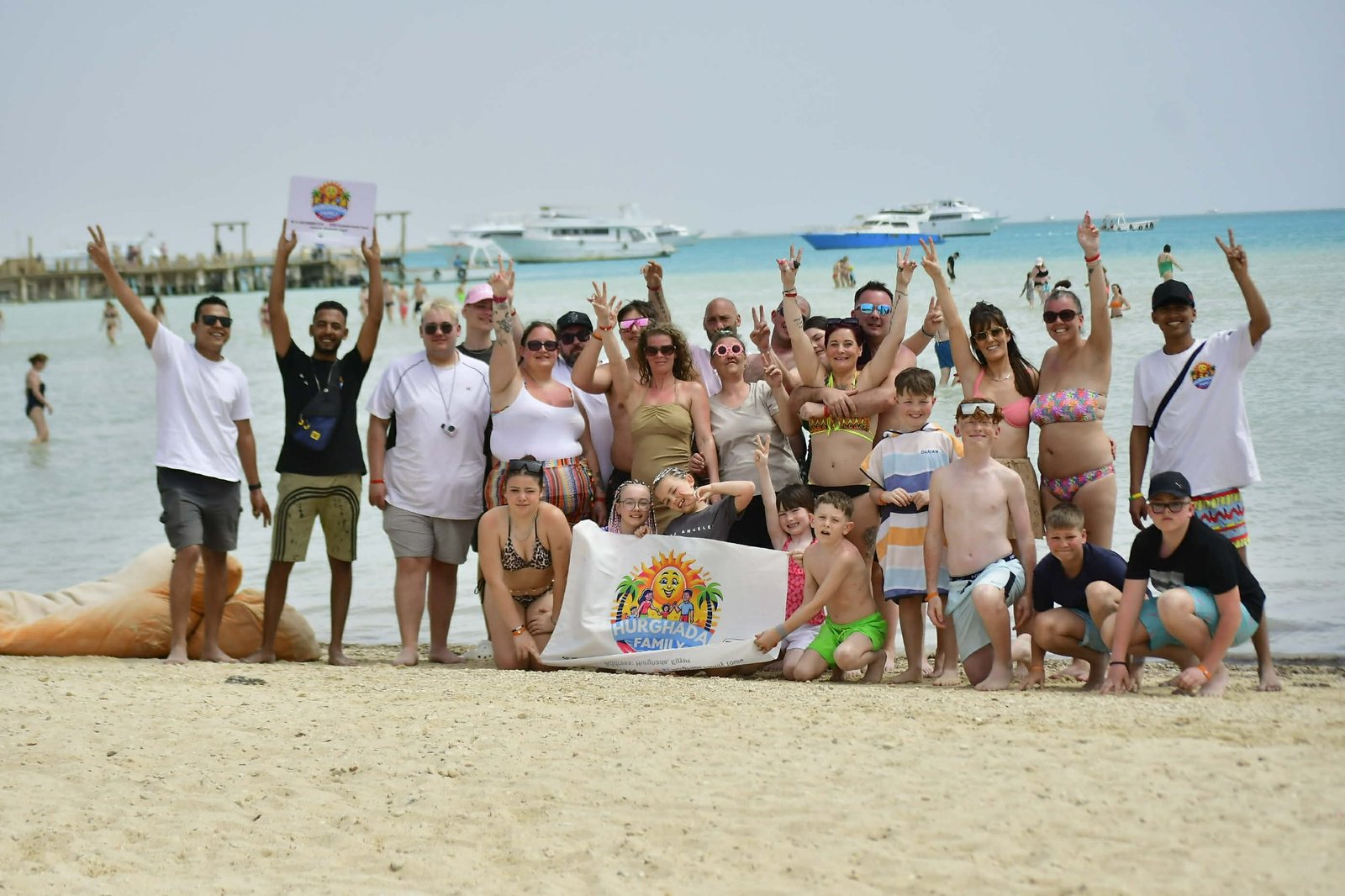 Hurghada Family Tours happy families beach