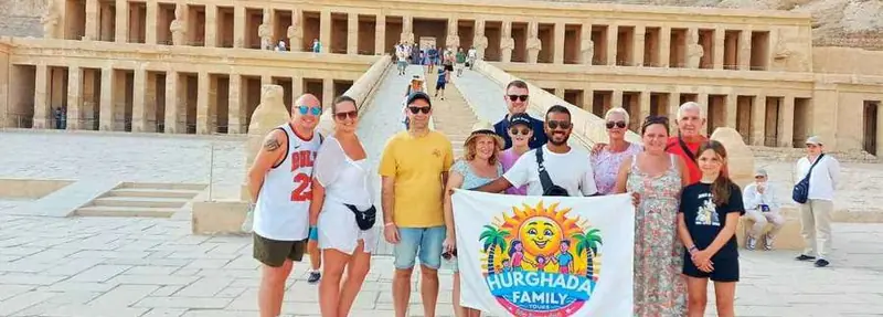 Small-group Luxor day trip from Hurghada at Hatshepsut Temple with a licensed Egyptologist
