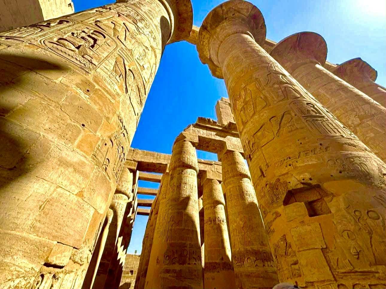 Karnak temple columns Luxor