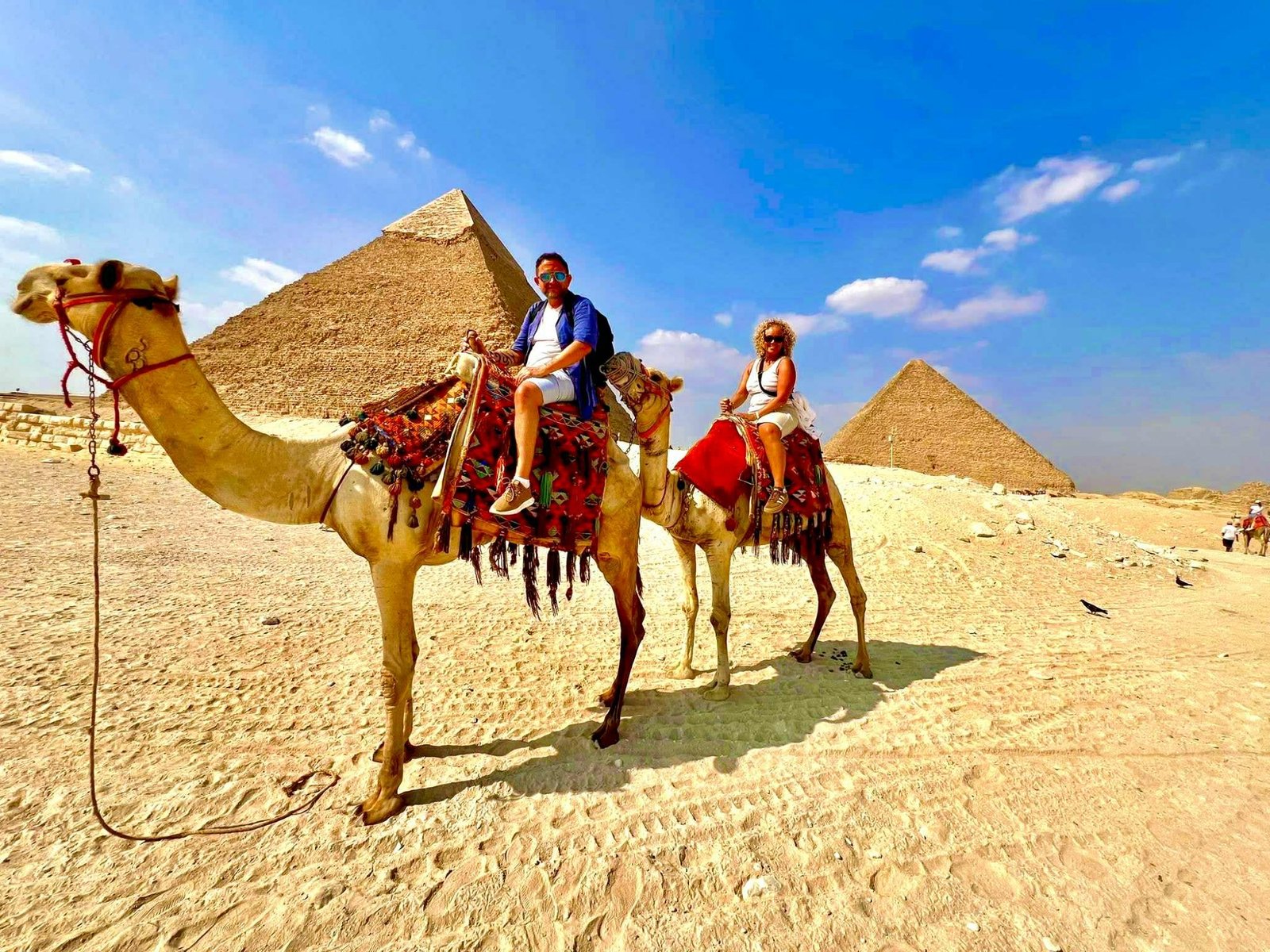 Cairo day trip excursion from Hurghada by flight – Great Pyramids of Giza Sphinx camel ride Egypt